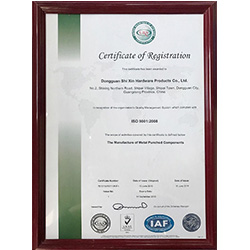 世欣ISO9001：2008认证书（英文版）